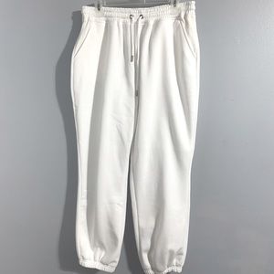 Naked wardrobe NEW WITH TAGS white sweatpants